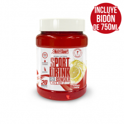SPORT DRINK ISO POWDER LIMON 1020GR. BOTE+BIDON 20 DOSIS