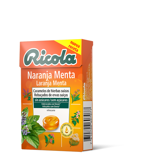 RICOLA CARAMELO S/A 50 grs. NARANJA MENTA
