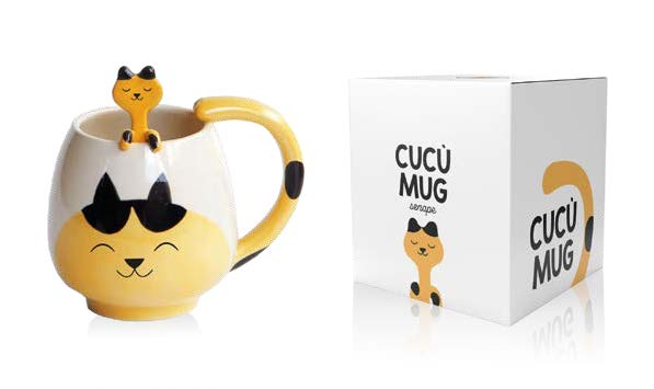 TAZA CUCÚ SENAPE 370 ML CON CUCHARILLA