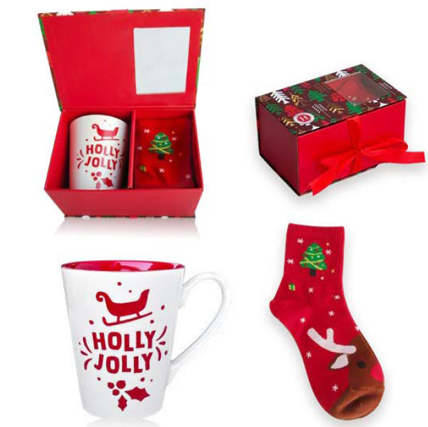 TAZA HAPPY HOLIDAYS 400 ML CON MANTEL INDIVIDUAL EN CAJA REGALO (copia)