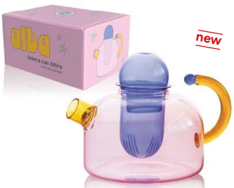 TETERA VIDRIO BOROSILICATO ALBA 1000 ml.