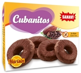 CUBANITOS ROSCOS CON CHOCOLATE SIN GLUTEN 150 GRS. SANAVI