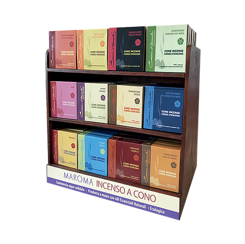 [HMINCEXP] EXPOSITOR INCIENSOS CONOS MAROMA 5X12