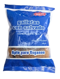 [SASAGSA] GALLETAS DIETETICAS CON SALVADO S/AZUCAR 300 GRS. SANAVI