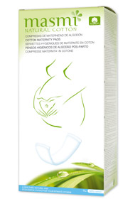[CHCOMMAT] MASMI COMPRESAS MATERNIDAD 10 UND. 100% ALGODON