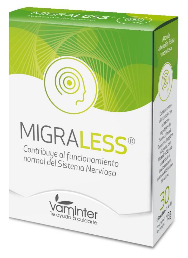 [VACAPMIG] MIGRALESS 30 CAPSULAS TANACETO/SAUCE LAB. VAMINTER