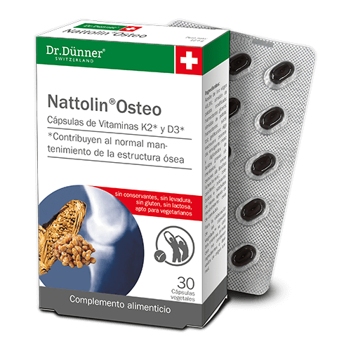 [DUNAT] NATTOLIN OSTEO 30 CAPSULAS VEGETALES CON K2 Y D3