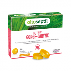 [INOLIPAS] OLIOSEPTIL 24 PASTILLAS SUAVIZANTES MIEL+PLANTAS