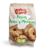 [SABIORAV] ROSCOS BIO AVENA MANZANA BOLSA 150 GRS.