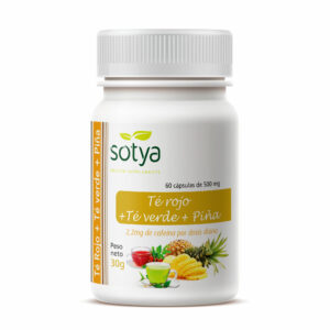 [BEFITVRP] TE VERDE, TE ROJO Y PIÑA CAPSULA 500MG. 60 UNID. SOTYA