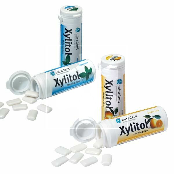 [MIKIDMAN] XYLITOL CHICLES KIDS SABOR MANZANA 30 UNIDADES
