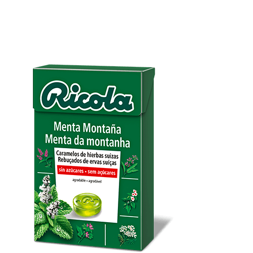 [FFRIC50Ñ] RICOLA CARAMELO S/AZUCAR 50 grs. MENTA MONTAÑA