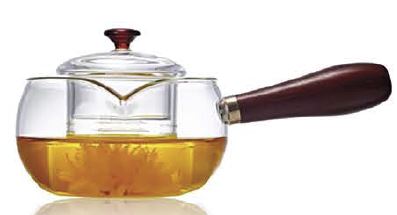 [HITEBAGA] TETERA VIDRIO BOROSILICATO AGATA 400 ml.