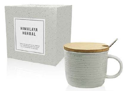 [HITAPPCN] TAZA  PUNTINI ROSA CON CUCHARILLA 300 ml. (copia)