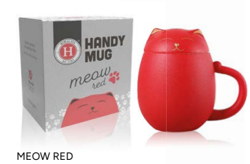 [HITAPMER] INFUSIONERA CON FILTRO MEOW RED 380 ml.