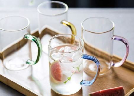 [HITABHA4] HANDY SET 4 TAZAS EN BOROSILICATO 300 ml.