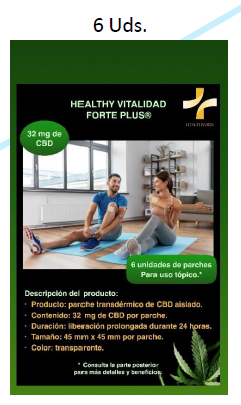 [HEPARCBD06] PARCHES CBD 32mg (2 unidades) Healty Vital (copia)