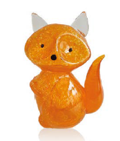 [HIVIDDOR] VIDRIO SOPLADO ORANGE FOX 15x11x22 cm