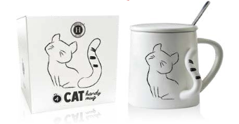 [HITAPG4] TAZA GATTO CON CUCHARILLA 350 grs. N3 (copia)