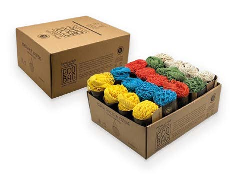 [HIBAGEXP] ECO BAG ALGODÓN 40x30 EXPOSITOR 20PZ (4X5 colores)