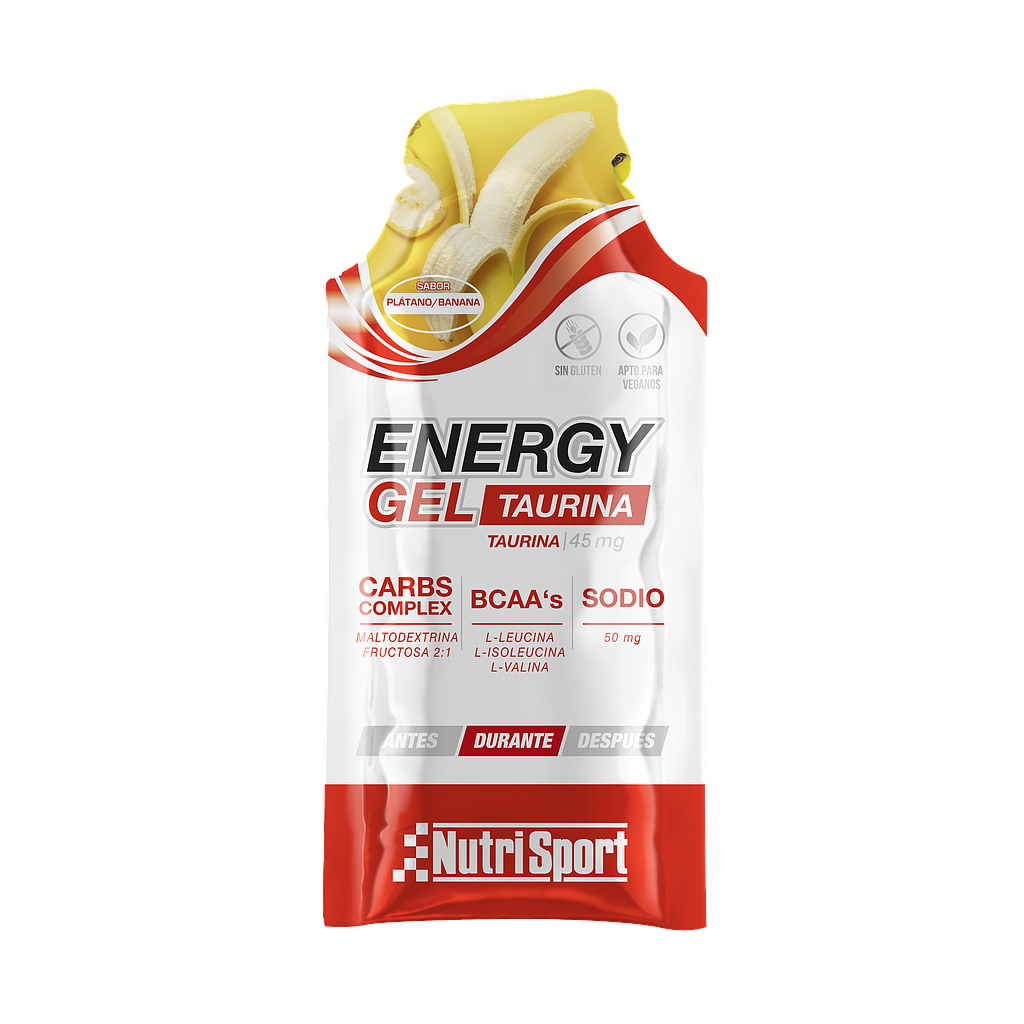 [NSCGTPL] CYCLING GEL 40 GRS TAURINA PLATANO EXP.24 GELES